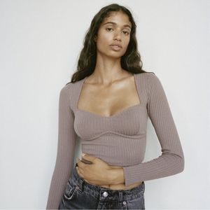 Zara Corset Detail Crop Top